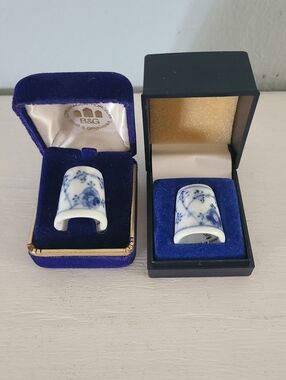 Pair of Bing & Grondahl Porcelain Thimbles